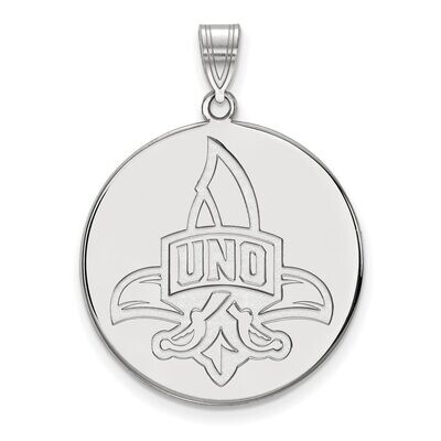 University of New Orleans x-Large Disc Pendant 14k White Gold 4W019UNO, MPN: 4W019UNO, 886774842530