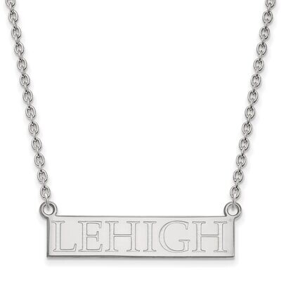 Lehigh University Large Pendant with Chain Necklace 14k White Gold 4W007LHU-18, MPN: 4W007LHU-18, 8…