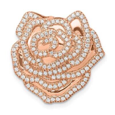 1/2Ct. Diamond Fancy Flower Chain Slide 14k Rose Gold PM3960-050-RA, MPN: PM3960-050-RA, 1969040838…