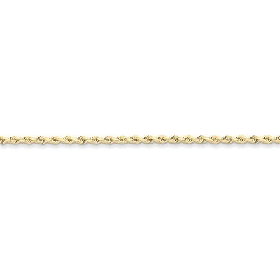 2.5mm Handmade Diamond-cut Rope Chain 8 Inch 10k Gold 10K018-8, MPN: 10K018-8, 886774399720