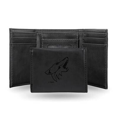 NHL Arizona Coyotes Black Faux Leather Trifold Wallet GC7810, MPN: GC7810, 767345901095
