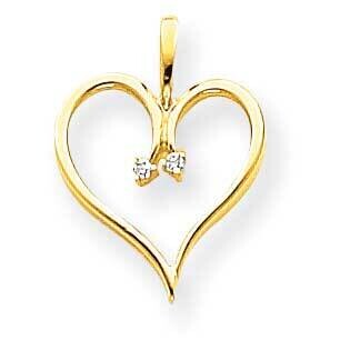 A Diamond Heart Pendant 14k Gold XH24A, MPN: XH24A, 883957230986