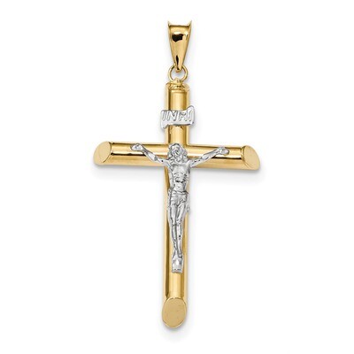 Crucifix Pendant 14k Two-Tone Gold Polished K6282, MPN: K6282, 886774126517