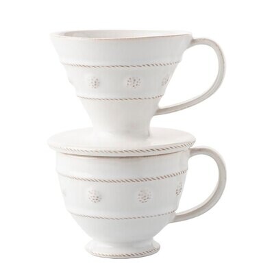 Juliska Berry and Thread Whitewash Pour Over Coffee Set JA140SET/W, MPN: JA140SET/W, 810034838988