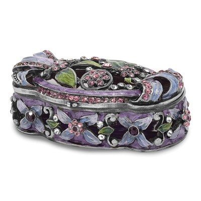 Secret Garden Trunk Trinket Box Enamel on Pewter by Jere, MPN: BJ2005, 191101594526