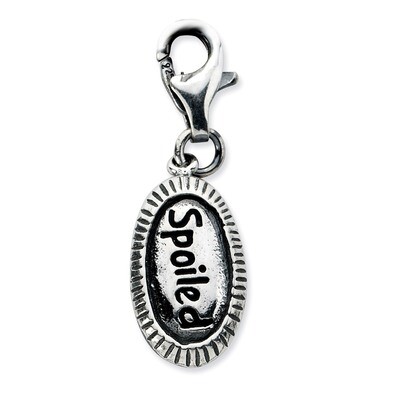 Antiqued SPOILED Charm Sterling Silver QCC696 by Amore La Vita, MPN: QCC696, 886774074757