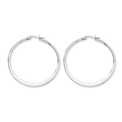 43mm Diameter Hoop Earrings - Stainless Steel SRE122 by Chisel, MPN: SRE122, 883957718378