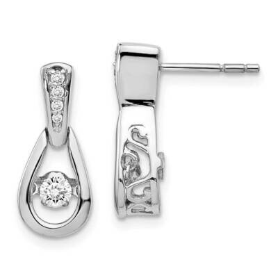 Vibrant Diamond Earrings 14k White Gold EM5548-025-WA, MPN: EM5548-025-WA, 883957464657