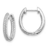 In-Out Hinged Hoop Earrings 14k White Gold Diamond EM5438-062-WA, MPN: EM5438-062-WA, 883957469782