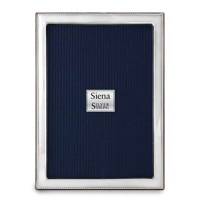 Sterling Silver Plain Outer Beaded 5 x 7 Inch Picture Frame GM22453, MPN: GM22453,