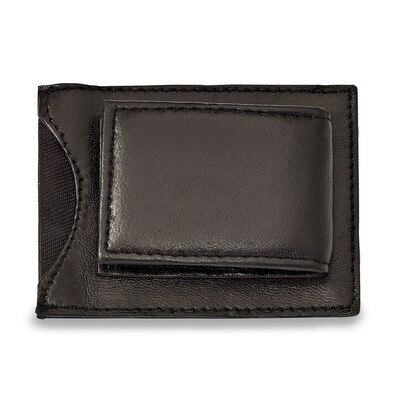 Black Leather Magnetic Money Clip with ID Slot GM20756, MPN: GM20756, 788089142759