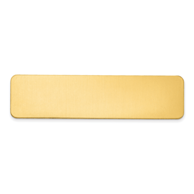 3 4 x 3 Brass Plates-Sets of 6 Polished by Jere Engravable, MPN: GL6672,