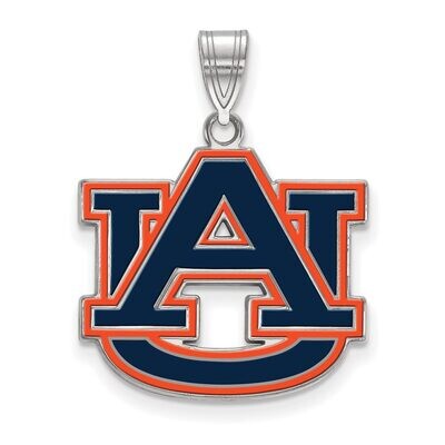 Auburn University Large Enamel Pendant Sterling Silver SS032AU, MPN: SS032AU, 886774678351