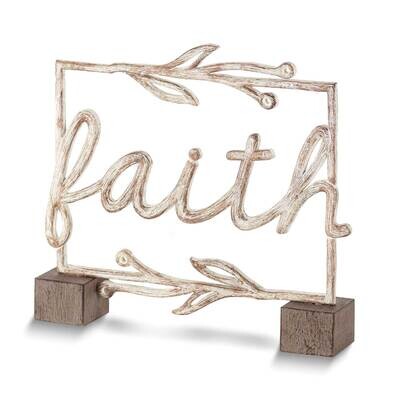 Faith Tabletop Word Decor GM24530, MPN: GM24530, 603799449625