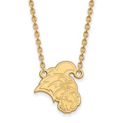 Coastal Carolina University Large Pendant with Chain Necklace 10k Yellow Gold 1Y012CCU-18, MPN: 1Y0…