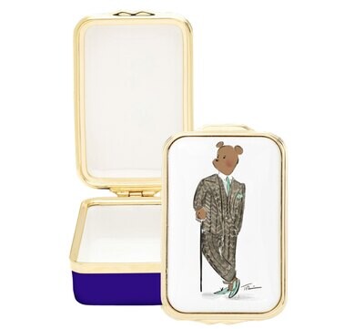 Halcyon Days Hal Goes Racing Enamel Box ENHGR1023G, MPN: ENHGR1023G,