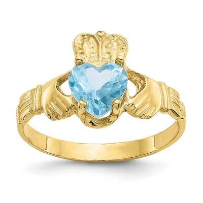 December Birthstone Claddagh Ring 10k Gold 10R498, MPN: 10R498, 191101714832