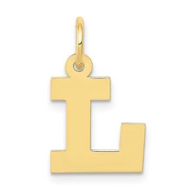 Block Initial L Charm 10k Gold Small 10YC664L, MPN: 10YC664L,