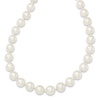 18 Inch 9.5-12mm Round White South Sea Cultured Pearl Graduate Necklace 14k Gold XF468-18, MPN: XF4…