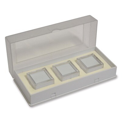 White Tray Of 3 Square Gem Jars JT5014, MPN: JT5014,