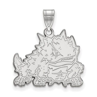 Texas Christian University Large Pendant 14k White Gold 4W019TCU, MPN: 4W019TCU, 886774842509