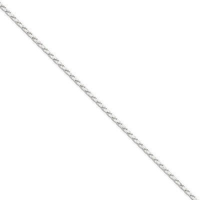 24 Inch 2.25mm Flat Rope Chain Sterling Silver QFC23-24, MPN: QFC23-24, 883957942858