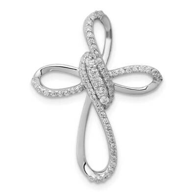 1/3Ct. Diamond Cross Chain Slide 14k White Gold PM5050-033-WA, MPN: PM5050-033-WA, 883957513539
