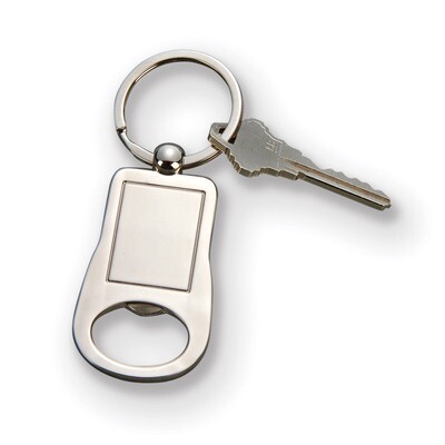 Bottle Opener Key Chain Nickel-plated Engravable GM18708, MPN: GM18708, 47105025187
