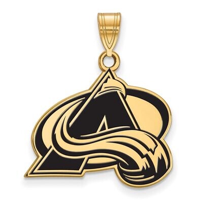 Colorado Avalanche Large Enamel Pendant Gold-plated Silver GP017AVA, MPN: GP017AVA, 886774743615