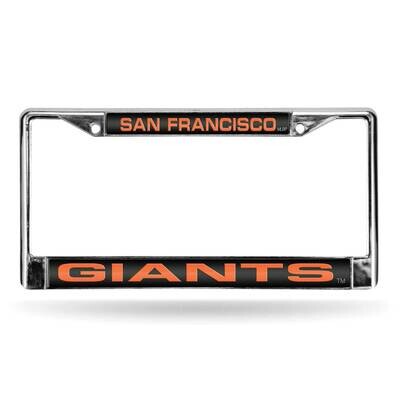 MLB San Francisco Giants Black Laser Chrome Car License Plate Frame GC7033, MPN: GC7033, 94746402921