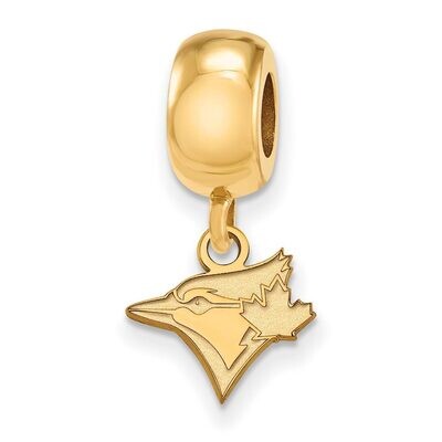 Toronto Blue Jays Bead Charm x-Small Dangle Gold-plated Silver GP017BLU, MPN: GP017BLU, 886774920726
