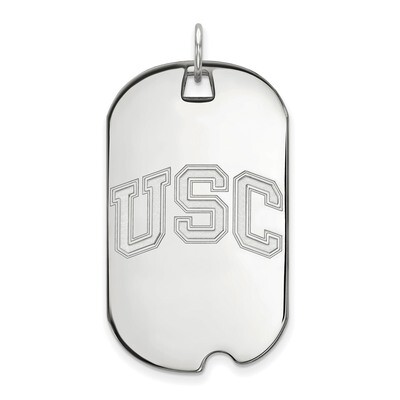University of Southern California Large Dog Tag 10k White Gold 1W043USC, MPN: 1W043USC, 191101271069