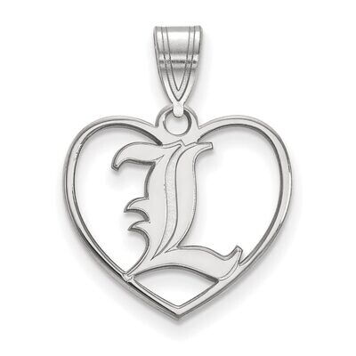 University of Louisville Pendant in Heart Sterling Silver SS013UL, MPN: SS013UL, 886774709659