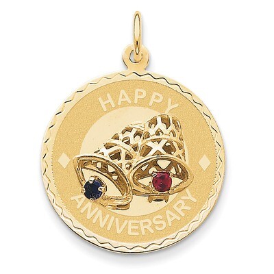 Happy Anniversary with Bells Charm 14k Gold XAC593, MPN: XAC593, 883957444635