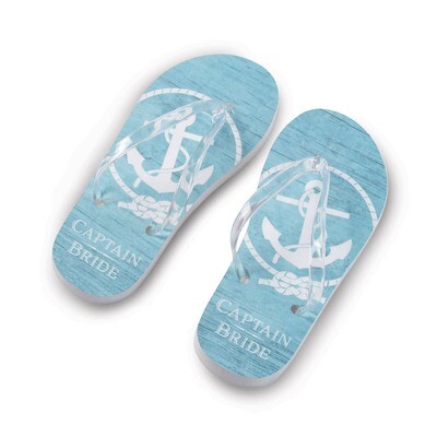 Lillian Rose Small Size 5-6 Aqua Captain Bride Flip Flops GM20360, MPN: GM20360, 710309426851