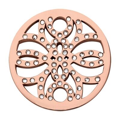 Nikki Lissoni Early Dew with Swarovski Crystals Rose Gold-plated 33mm Coin C1635RGM, MPN: C1635RGM,…