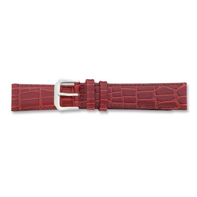 16mm Havana Wild Alligator Watch Band 7.5 Inch Silver-tone Buckle BAW89-16, MPN: BAW89-16, 88677415…