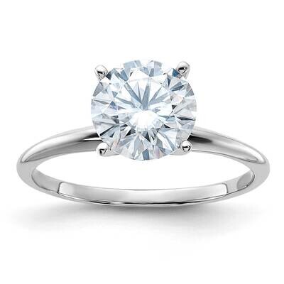 1 7/8ct. D E F Pure Light Round Moissanite Solitaire Ring 14k White Gold WGSH15-15MP, MPN: WGSH15-1…
