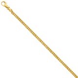 4.5mm Polished Fancy Link Chain 7 Inch 14k Gold LK580-7, MPN: LK580-7, 886774404417