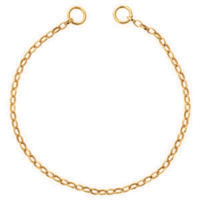 Nikki Lissoni Cable Chain Oval 3X2mm For Tags Gold-Plated 11cm 4.3 inch B1107G11, MPN: B1107G11, 87…