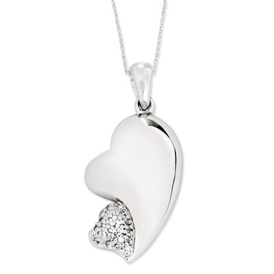 My Beloved Friend 18 Inch Necklace Sterling Silver with Diamonds QSX478, MPN: QSX478, 886774974743