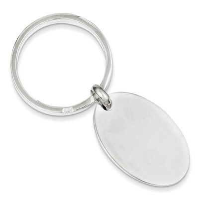 Oval Key Ring Sterling Silver QQ13, MPN: QQ13, 883957981796
