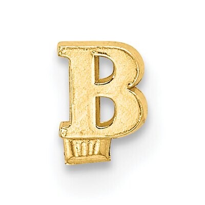 Casted Letter B 14k Yellow Gold YG2219B, MPN: YG2219B,