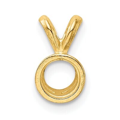 Round Bezel 3.0mm Pendant Setting 14k Yellow Gold YG946, MPN: YG946,