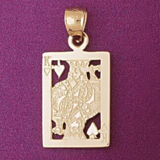 Dazzlers Jewelry King Of Heart Pendant Necklace Charm Bracelet in Yellow, White or Rose Gold 5440, …