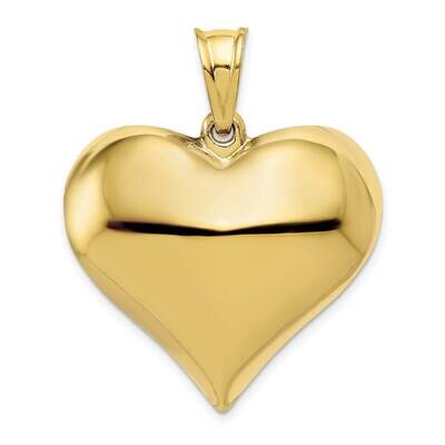 3-D Heart Pendant 10k Gold Polished 10C2914, MPN: 10C2914, 191101084096