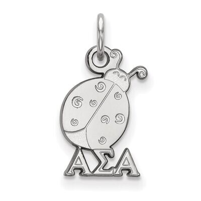 Alpha Sigma Alpha Extra Small Pendant Sterling Silver SS034ASI, MPN: SS034ASI, 886774606842