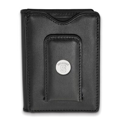 Syracuse University Black Leather Wallet Sterling Silver on Leather SS012SYU-W1, MPN: SS012SYU-W1, …