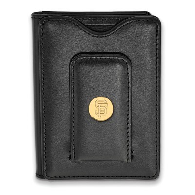 MLB San Francisco Giants Black Leather Wallet Gold-plated Sterling Silver GP012GIT-W1, MPN: GP012GI…