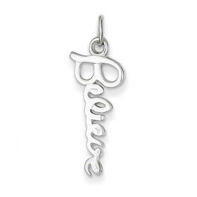 Believe Pendant Sterling Silver QC7506, MPN: QC7506, 883957571119
